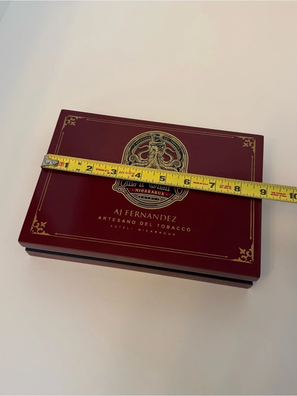 AJ Fernandez El Pulpo Toro Grande Empty Wooden Cigar Box